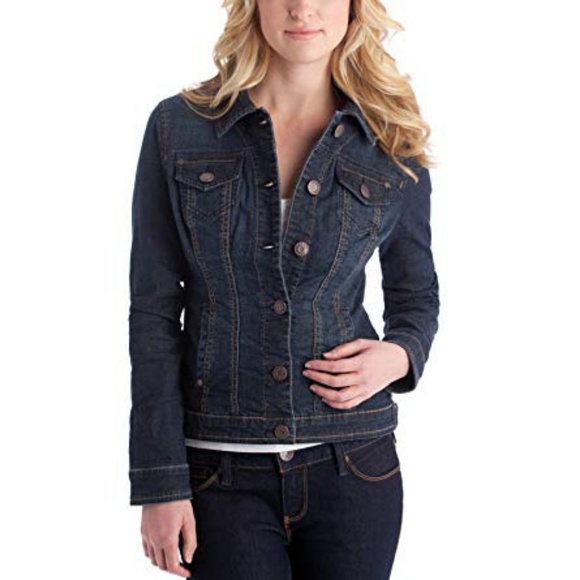 Guess Jackets & Blazers - GUESS ALISANA Dark Wash Jean Denim Jacket Size XL